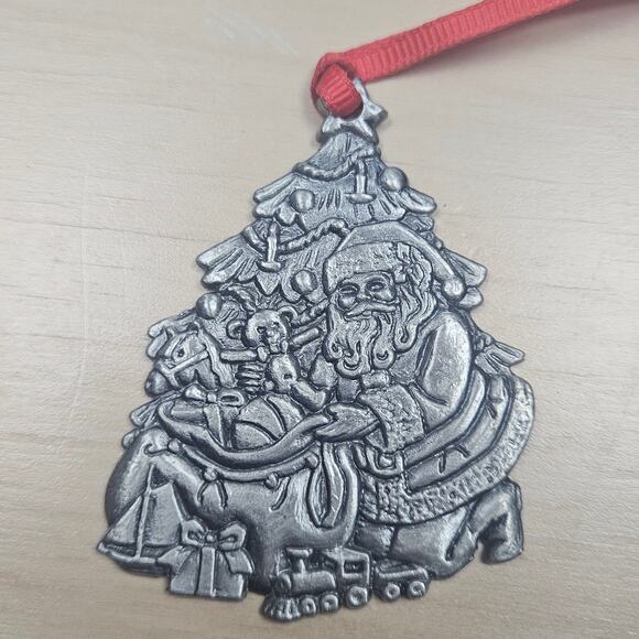 Lot of 6 Vintage Night Before Christmas Pewter Ornaments Christmas Story Holiday - Picture 7 of 7